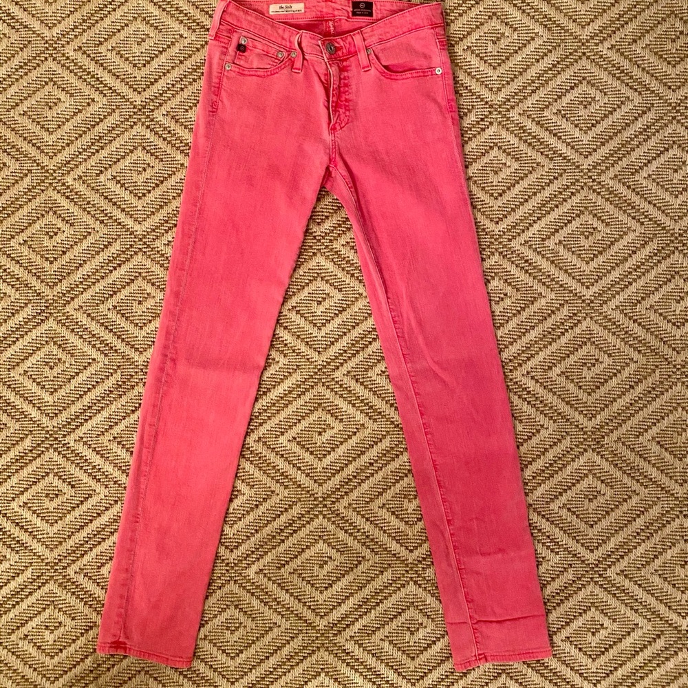 AG Adriano Goldschmied ‘The Stilt’ Skinny Jeans | 26R | Red